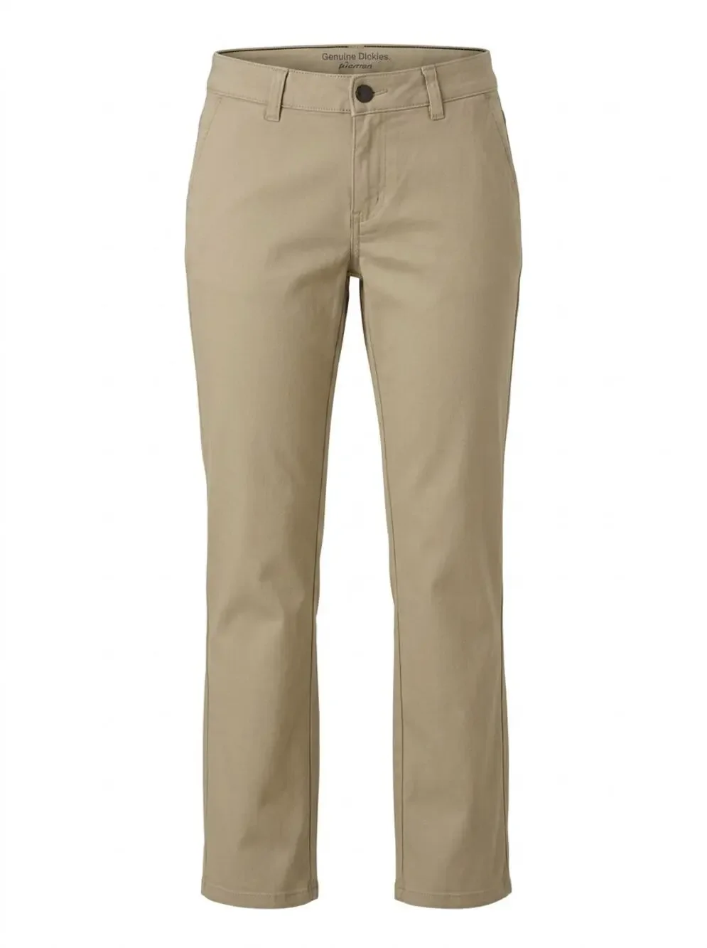 Genuine Dickies Straight Leg Slim Fit Flat Front Chino Pants Women Size 8R